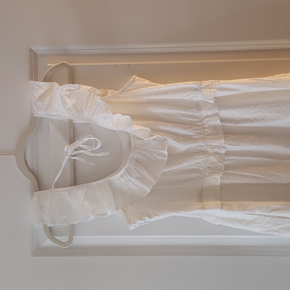J. Crew White Ruffled Dress - Picture 6 of 6
